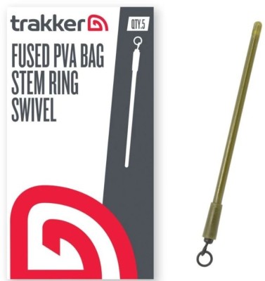 Tije Plumb Trakker Fused PVA Bag Stem Ring Swivel, 5buc/plic foto