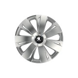 Cumpara ieftin Set 4 Capace Roti pentru Skoda Nou Alb-Negru, model Energy Gray, R16, SKODA