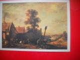 HOPCT 23105 JUCATORII DE HOQUET-DAVID TENIERS [ 1610-1690] -FLANDRA --FRANTA -- CP PICTURA --NECIRCULATA