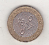 bnk mnd Marea Britanie Anglia 2 lire 2007 bimetal , comemorativa