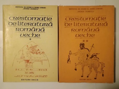 I. C. Chițimia; Stela Toma (dedicație) - Crestomație de literatură rom&amp;acirc;nă veche (2 vol.) foto