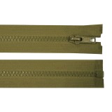 Fermoar plastic detasabil Crisalida, lungime 65 cm, Kaki