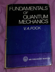 Fundamentals of quantum mechanics / V. A. Fock foto