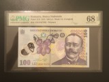 Romania 100 lei 2015 pick 121f grad 68 pmg