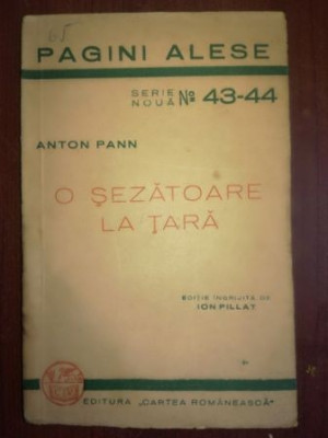 O sezatoare la tara- Anton Pann foto