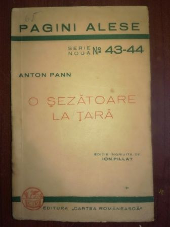 O sezatoare la tara- Anton Pann