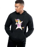 Cumpara ieftin Hanorac Barbati Negru - Cool Unicorn - XL, THEICONIC