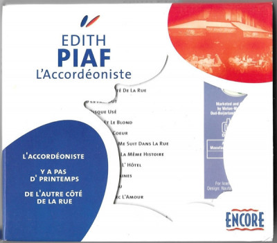 CD Edith Piaf &amp;lrm;&amp;ndash; L&amp;#039;accord&amp;eacute;oniste, original foto