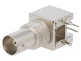 Conector BNC soclu mamă unghi 75&Omega; aurit THT ADAM TECH