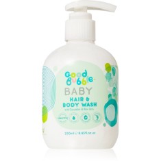 Good Bubble Baby Hair &amp; Body Wash șampon și emulsie pentru spălare pentru piele sensibila pentru nou-nascuti si copii Cucumber &amp; Aloe vera 250 ml