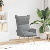 VidaXL Fotoliu de relaxare Gri deschis 69 x 74 x 93 cm țesătură