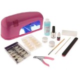 Set mare de bază cu gel UV - 1 - sistem fazic cu o lampă cu bec, INGINAILS