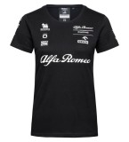 Alfa Romeo Racing tricou de dama official AR black F1 Team 2023 - L