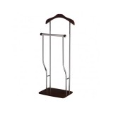 Portmantou dublu, tip valet, SL Greg, depozitare haine, cromat, lemn, 107 cm, wenge