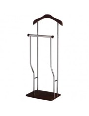 Portmantou dublu, tip valet, SL Greg, depozitare haine, cromat, lemn, 107 cm, wenge