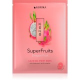 KORIKA SuperFruits Dragon Fruit - Calming Sheet Mask mască textilă calmantă Dragon fruit 25 g