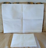 Set 2 Fete de perna, Vintage din bumbac cu broderie florala si monograma