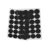 Set complet 24 buline arici autoadezive Crisalida, puf si scai, 25 mm, Negru