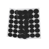 Set complet 24 buline arici autoadezive Crisalida, puf si scai, 25 mm, Negru