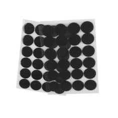 Set complet 24 buline arici autoadezive Crisalida, puf si scai, 25 mm, Negru