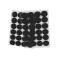 Set complet 24 buline arici autoadezive Crisalida, puf si scai, 25 mm, Negru