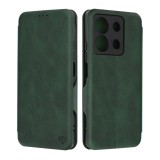 Husa tip carte pentru xiaomi redmi note 13 techsuit, inchidere magnetica, green