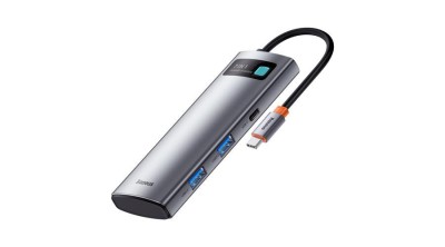 Adaptor hub Baseus 7 &amp;icirc;n 1 USB-C - 2x USB 3.0 + HDMI + USB-C PD + USB-C + USB-C + SD + TF foto