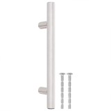 Manere de dulap, 10 buc., argintiu, 96 mm, otel inoxidabil