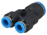Teu Reducție Polimer 8mm x 12mm 0,95-6bar