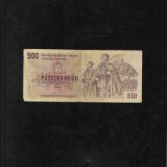 Rar! Cehoslovacia 500 korun coroane 1973 seria733137