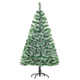 HOMCOM Brad Artificial de Crăciun cu 416 Crengi, Brad de Crăciun din PET cu Bază Metalică, &Oslash;75x150 cm, Verde | Aosom Romania