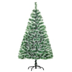 HOMCOM Brad Artificial de Crăciun cu 416 Crengi, Brad de Crăciun din PET cu Bază Metalică, &Oslash;75x150 cm, Verde | Aosom Romania