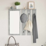 vidaXL Răcător de paltoane montat pe perete Gri beton 84 x 10 x 80 cm