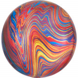 Balon Folie Marble, Multicolor - 41 cm, Amscan