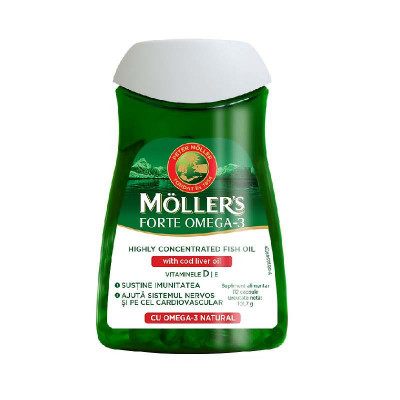 Omega 3 Forte 112 capsule Moller&amp;#039;s foto