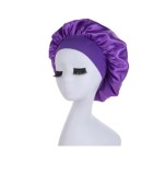 Boneta Noapte Mov, Elastic Moale &amp; Respirabil - Protectie Par Somn Linistit