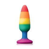 Cumpara ieftin Dop Anal Multicolor Colours - Pride Edition Medium, 13 cm, NS Toys