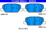ATE 13.0460-5654.2 set placute frana,frana disc