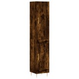Cumpara ieftin Dulap inalt, stejar fumuriu, 34,5x34x180 cm, lemn prelucrat
