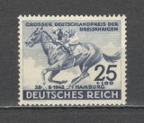 Deutsches Reich.1942 Marele premiu la galop cai Hamburg XD.77