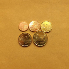Croatia Lot nr. 2 - Monede 1, 2, 10, 20, 50 Eurocent 2023 (monede necirculate)