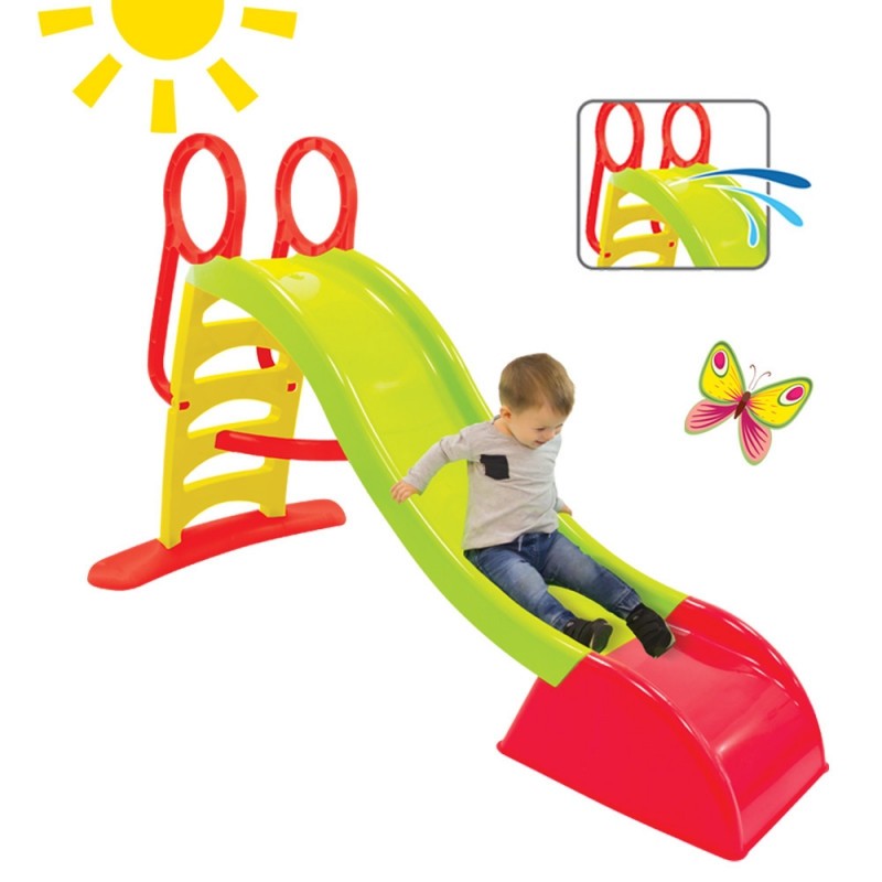 Tobogan De Gradina Xxl Pentru Copii Cu Scara Si Functie Pentru Conectare Furtun De Apa 180cm Verde Okazii Ro