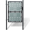 VidaXL Poartă de gard cu o ușă, negru, 100x200 cm