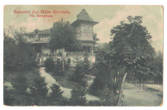 SV * Baile Govora * VILA BERESTEANU * Cenzurat Postul Sibiu * 1919