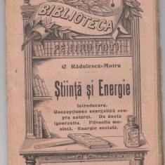 myh 622 - Biblioteca pt toti - 241 - Stiinta si energie - C Radulescu-Motru