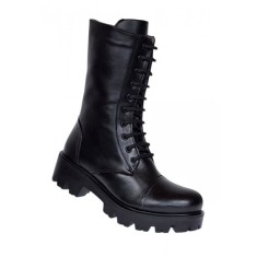 Oferta marimea 38 - Ghete dama din piele naturala imblanite Negru Daiki - LNA289N foto