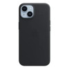 Husa Leather Silicone Case Magsafe pentru iPhone 14 Plus Midnight, Apple