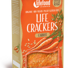 Lifecrackers cu morcovi raw Bio, 80g, Lifefood