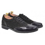 Cumpara ieftin OFERTA MARIMEA 42, 43, 44 - Pantofi barbati eleganti din piele naturala, Gri inchis, L870LVG