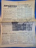 ziarul sportul popular 1 aprilie 1966 - petrolul ploiesti liderul campionatului la fotbal